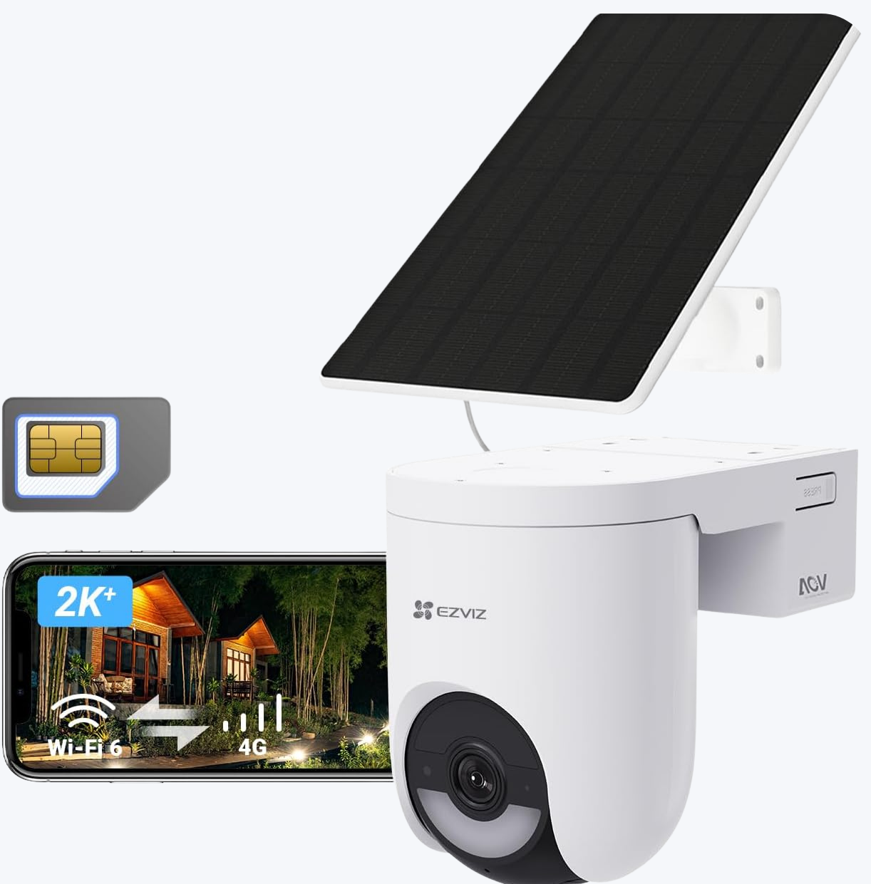 Caméra extérieure connectée 2K solaire VIGIO