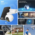 Caméra extérieure connectée 2K solaire VIGIO