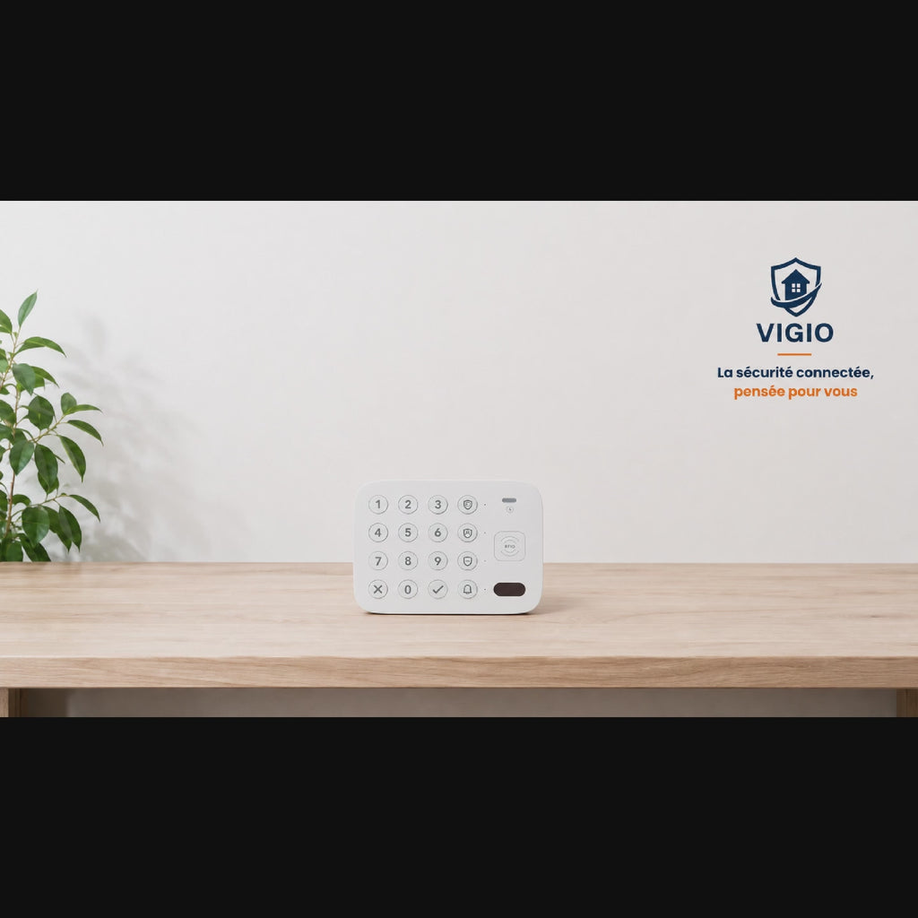 Clavier d'alarme connecté